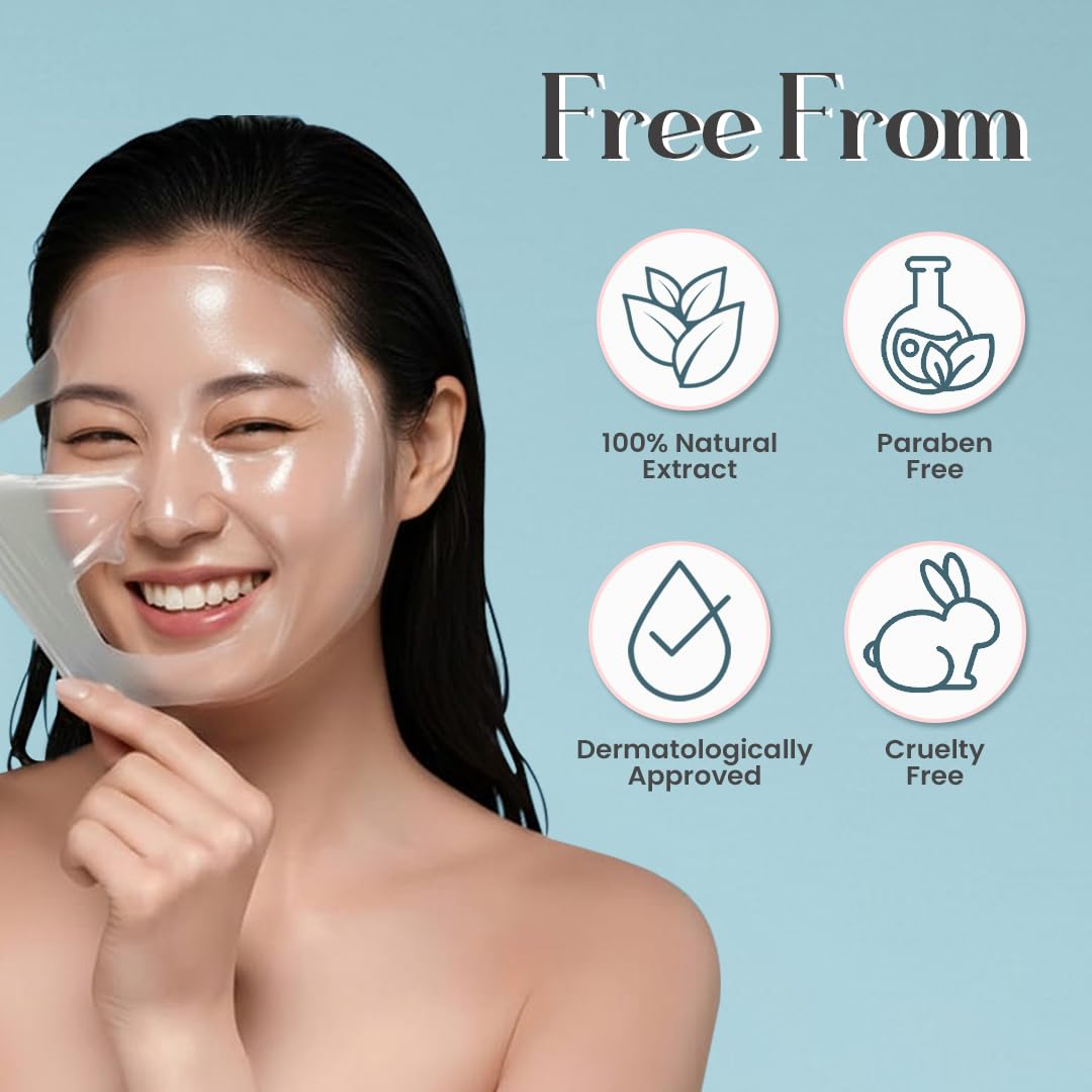 Glamveda Korean Rice & Ceramide Peel Off Mask for Men & Women | Brightening Face Pack for Even Tone Complexion & Anti-Ageing Care | Nourishes Dry & Dull Skin | Dermatologically Tested (100gm)