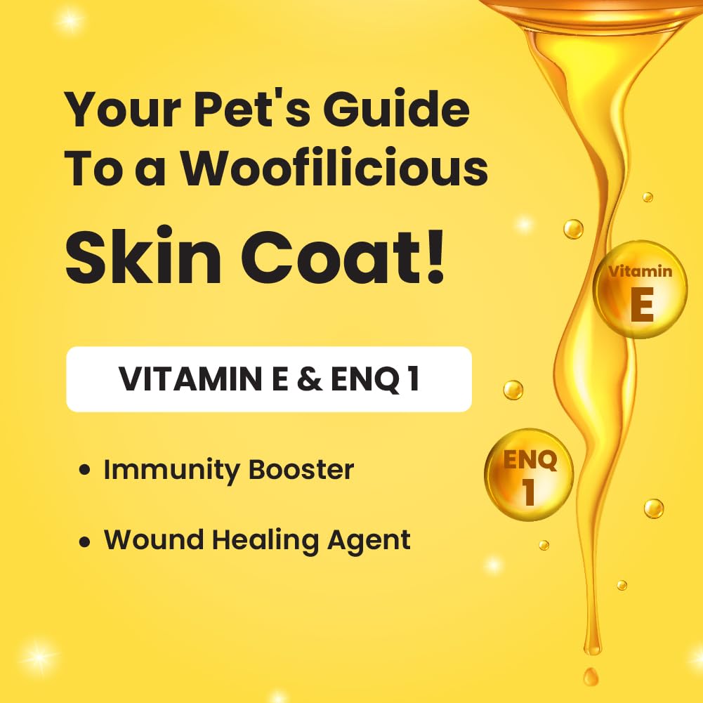 Bark Out Loud by Vivaldis Sardine Oil - Skin & Coat Supplement for Dogs and Cats Formula for Healthy Skin, Glowing Coat & Boosted Immunity, Omega 3,6 & 9 Biotin & Zinc (Dogs & Cats) 200ml