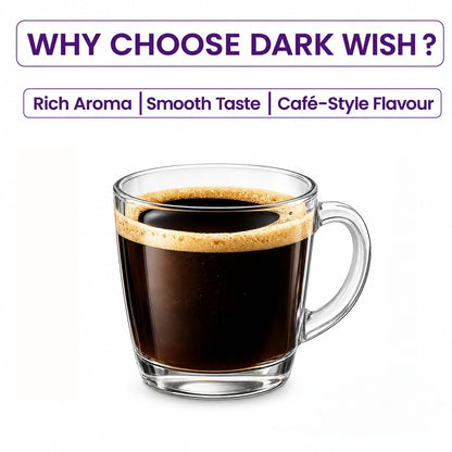 Bevzilla Black Roast (Dark Wish) Strong Coffee Powder - 200g | Make 100 Cups | Arabica Coffee Powder | Bold & Intense | Best for Espresso, Cappuccino, Latte | Hot & Cold Brew Ready