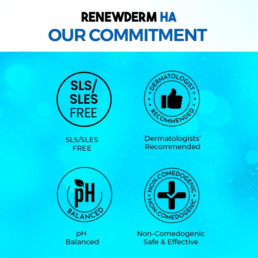 HA Face Wash With Medium Molecular Weight Hyaluronic Acid and Retinol in Retistar for Intense Hydration and Optimum Skin Cell Renewal and Rejuvenation 100ML