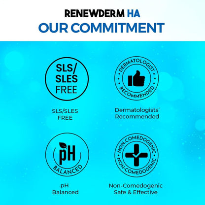 HA Face Wash With Medium Molecular Weight Hyaluronic Acid and Retinol in Retistar for Intense Hydration and Optimum Skin Cell Renewal and Rejuvenation 100ML
