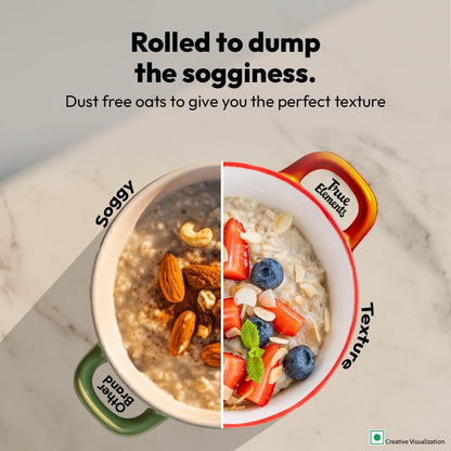 True Elements Rolled Oats 500g -Weight Management | Rich in Protein & Fibre | 100% Wholegrain