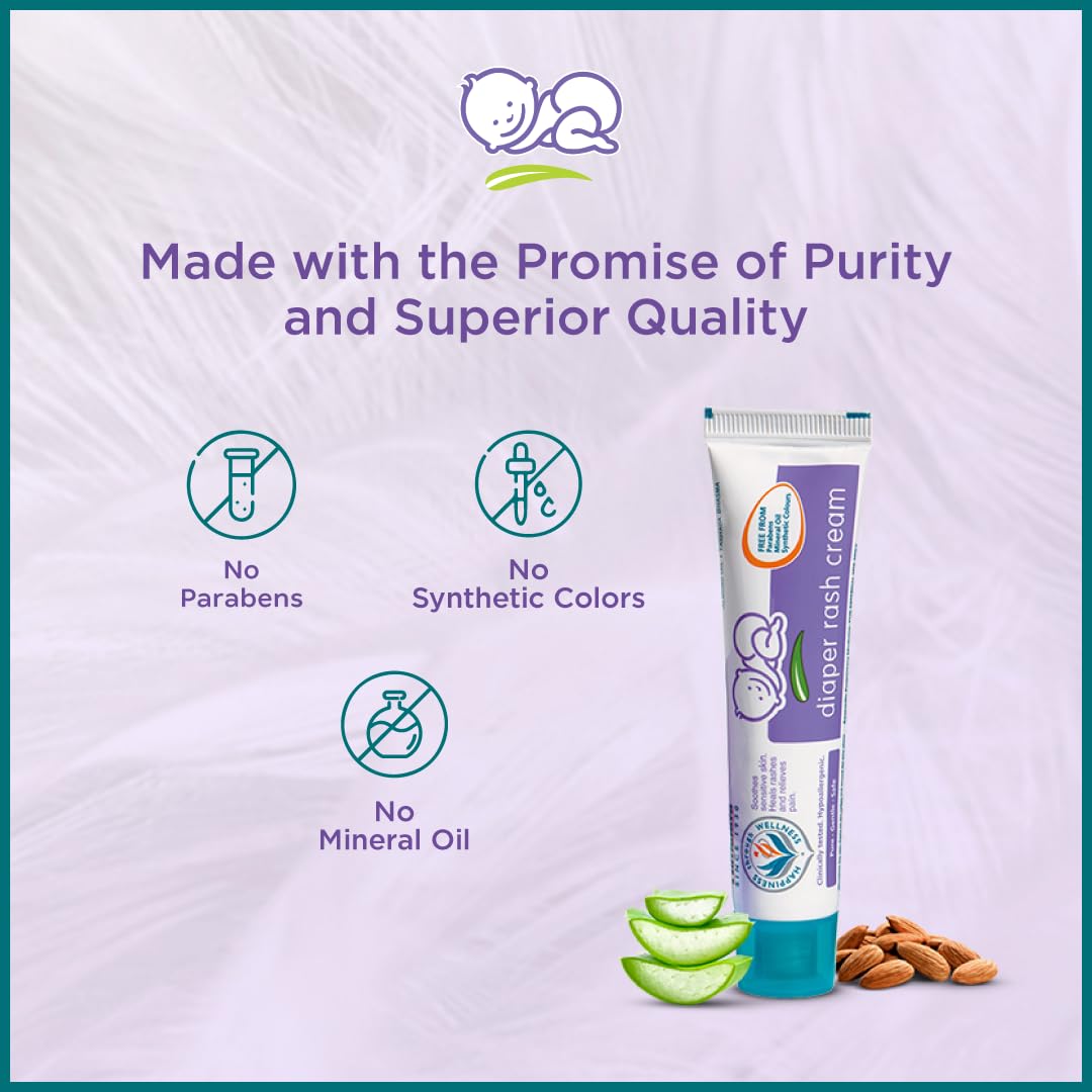 Himalaya Baby Diaper Rash Cream (50g) | Relieves Rashes, reduces Redness & Irritation | With Aloe Vera, Yashad Bhasma, Almond Oil