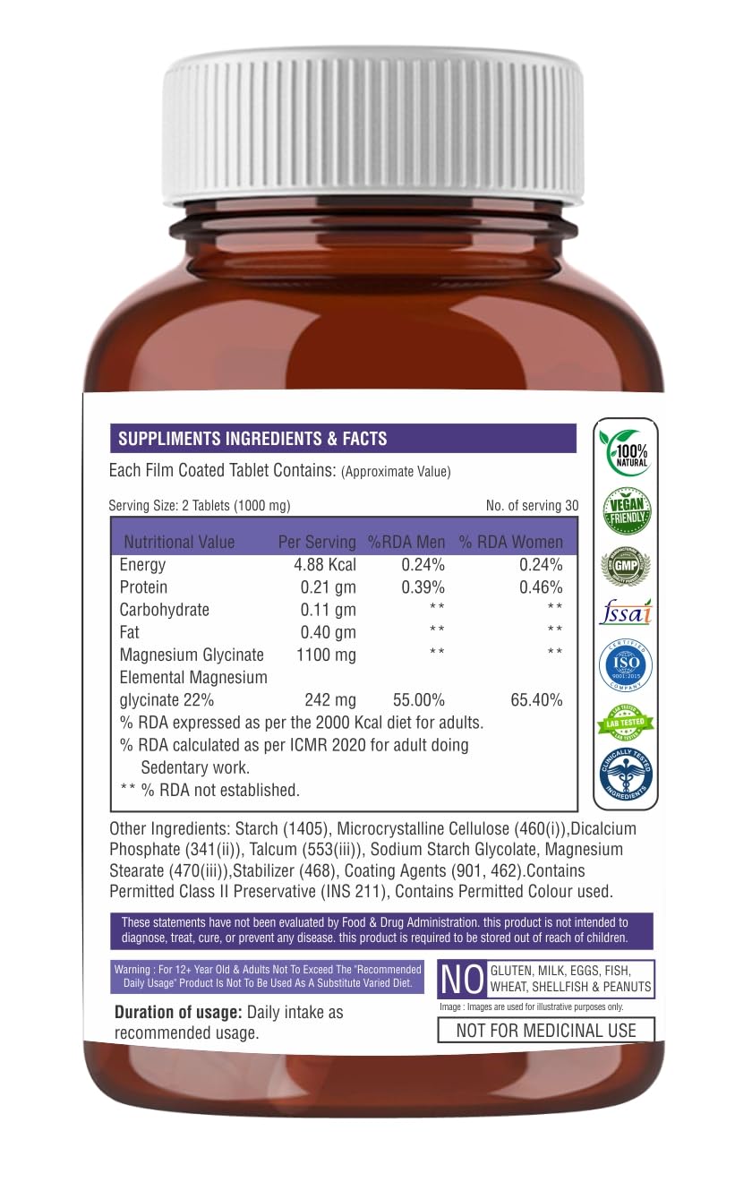 Supplement bottle with label showing nutritional information on a white background