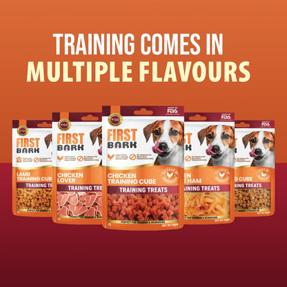 First Bark Dog Treats for Adult Dog & Puppy – Soft Chews Tender Chicken Jerky for Dogs, Small Dogs & Shih Tzu | Easy-to-Chew Puppy Treats & Dog Snacks – Soft Chicken Ring (70g) x1
