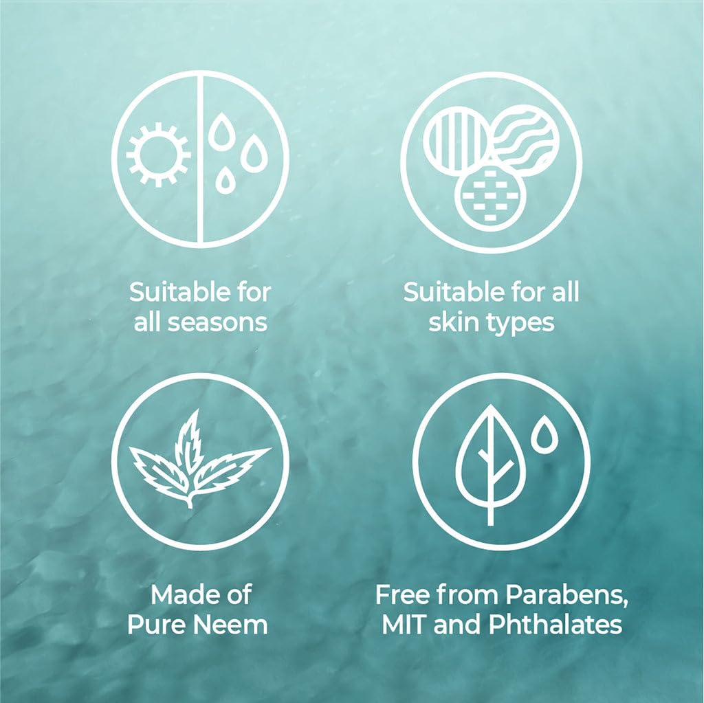 Set of icons and text on a teal background indicating product suitability for various criteria.