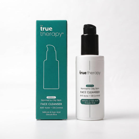 THE TRUE THERAPY Salicylic Acid Face Cleanser for Acne & Oily Skin | With 2% Salicylic Acid, Kojic Acid & Gosulin Rice | Deep Pore Cleansing Face Wash for Oil Control & Blackheads | 100 ml