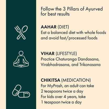 Dr. Vaidya's MyPrash Chyawanprash for Daily Health | Helps Boost Immunity & Stamina | Rich in Antioxidants | Safe For All Age Groups | 500 gm