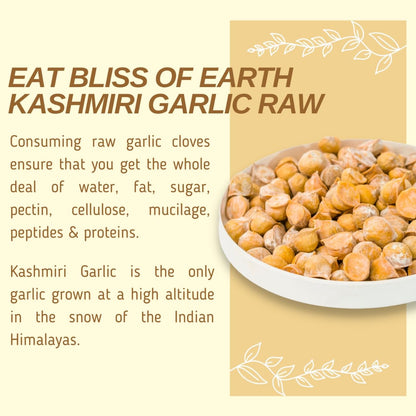 Bliss of Earth Naturally Organic Kashmiri Garlic 1kg Single Clove, Kashmiri Ek Pothi Lahsun