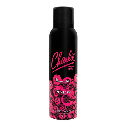 Revlon Charlie Neon Chic Perfume Body Spray | Vibrant, Feminine, And Naturally Sensual Scent | Contemporary And Bold Scent For Her | With Sandal Wood, Orange Flower, Grape Fruit | 150ml