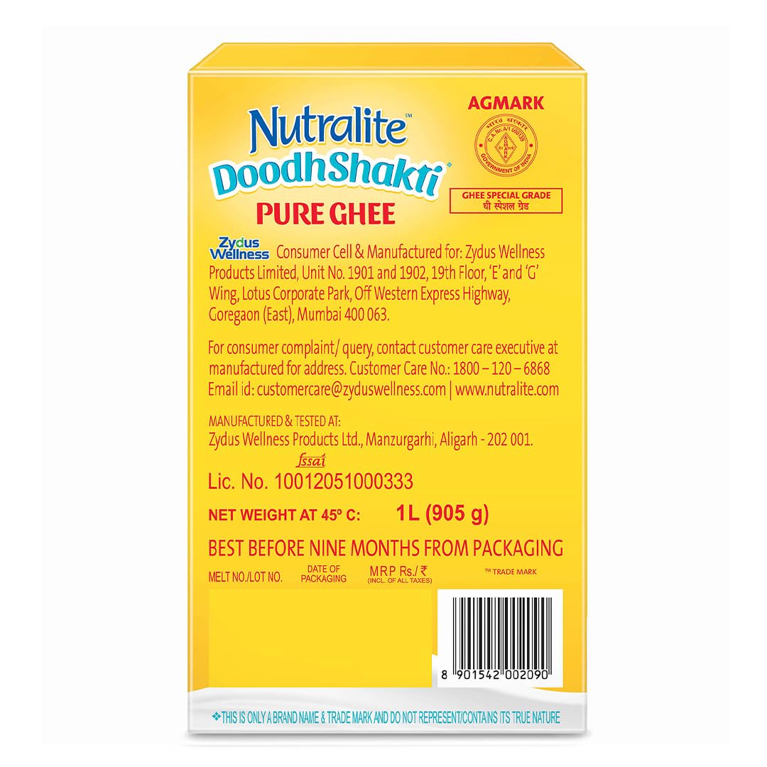 Nutralite Doodhshakti Pure Ghee | from Braj Bhoomi | 1 Litre