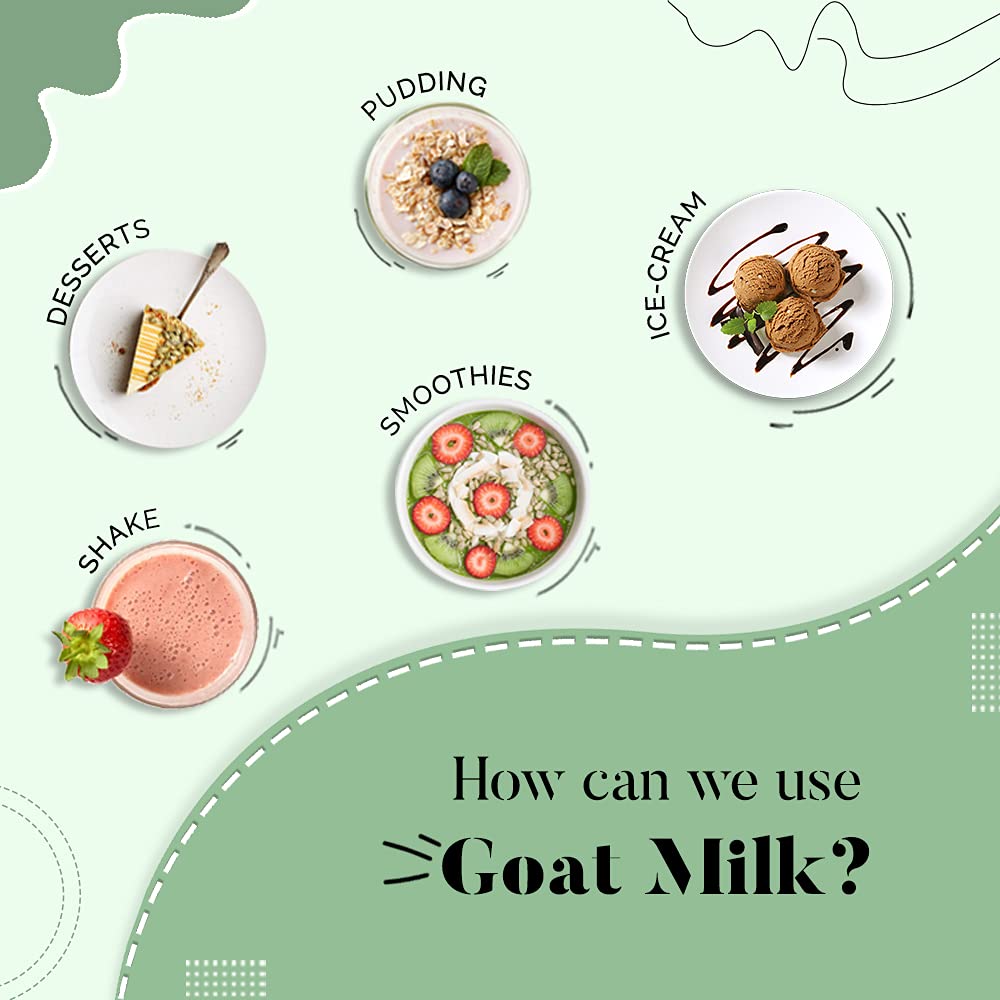 HYE Foods Goat Milk Powder 200g | Everyday Goat Milk | Rich in Vitamin A, B2 & Selenium | Rich in Calcium & Phosphorus for Bones | Easy to Digest & Great for DIY Skincare