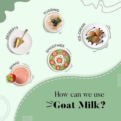 HYE Foods Goat Milk Powder 200g | Everyday Goat Milk | Rich in Vitamin A, B2 & Selenium | Rich in Calcium & Phosphorus for Bones | Easy to Digest & Great for DIY Skincare