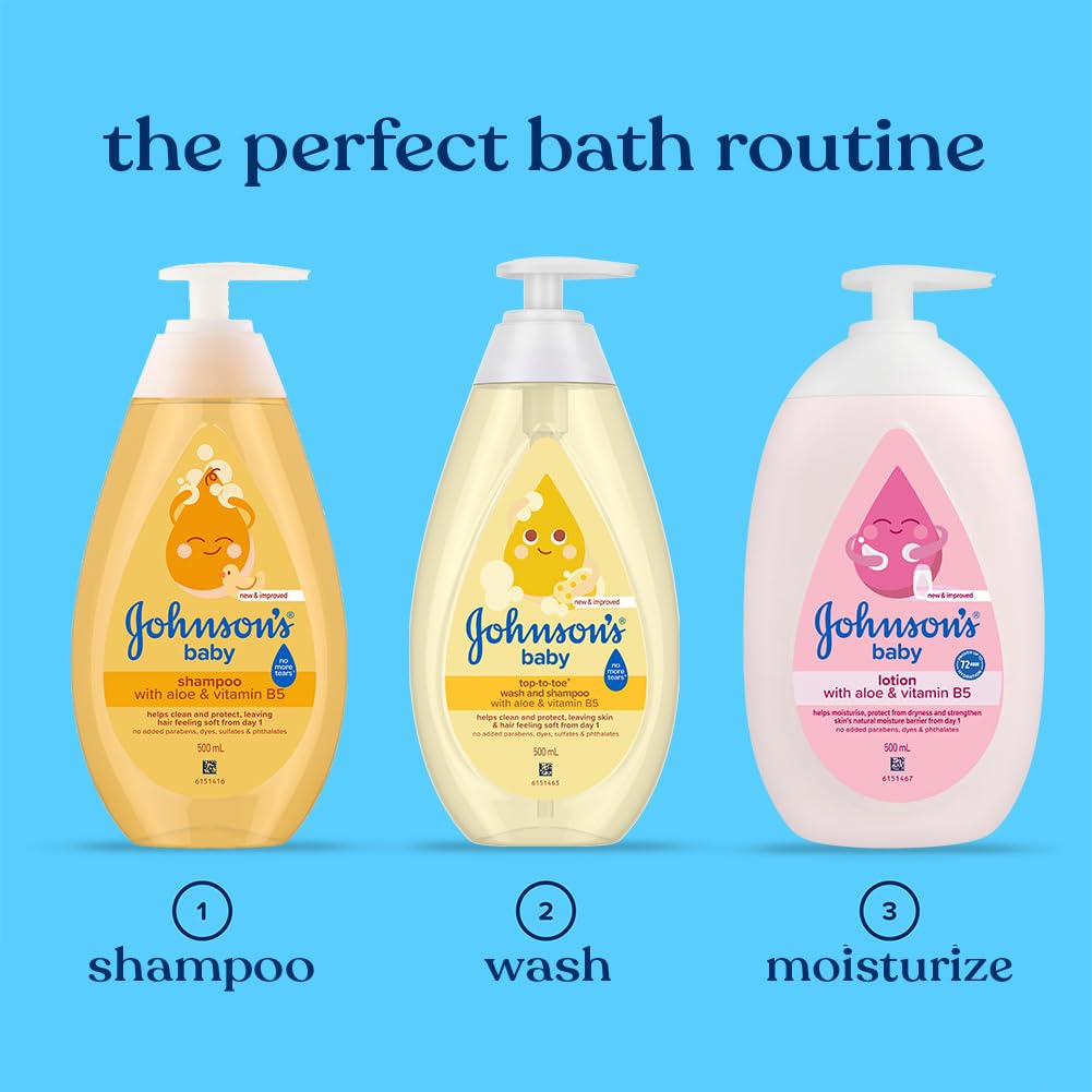 Johnson's Baby Top to Toe Baby Bath, 500ml