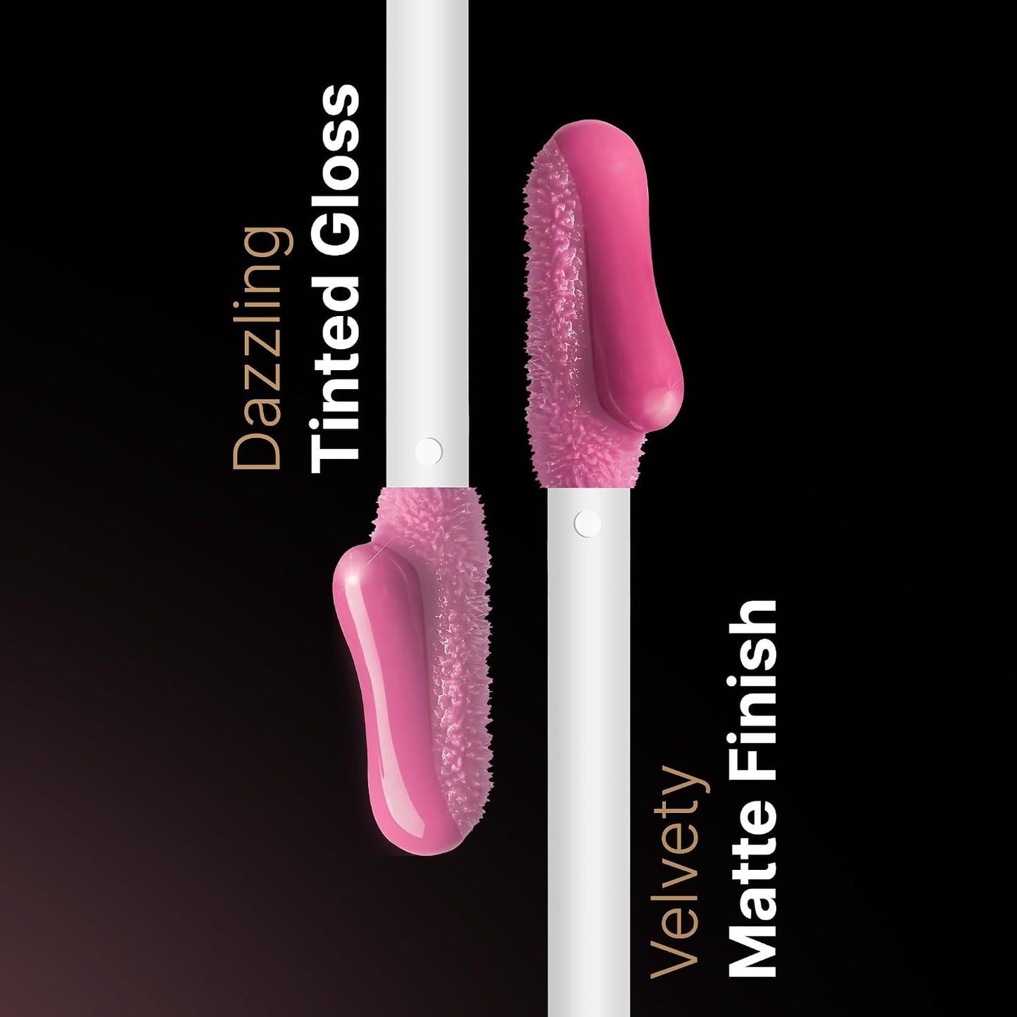 Swiss Beauty Select Do The Duet Lipstick | Matte Liquid Lipstick + Tinted Gloss | Infused with Vitamin E and Jojoba Oil | Shade-Lady Pink, 3ml |