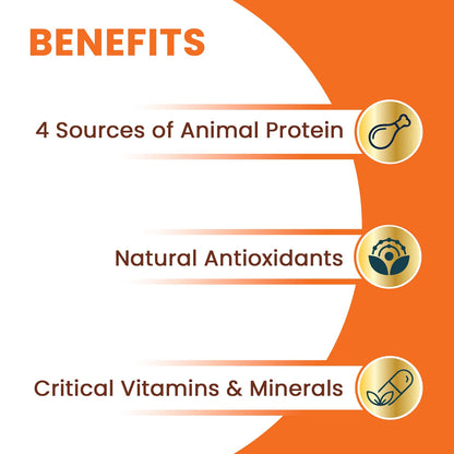 LICKICIOUS Nutritional Treats for Growth & Immunity 85g | Chewy Stick with 4 Animal Proteins Duck, Chicken, Egg, Lamb | Antioxidants, Vitamins, Minerals | Boost Health, Vitality & Muscle Development