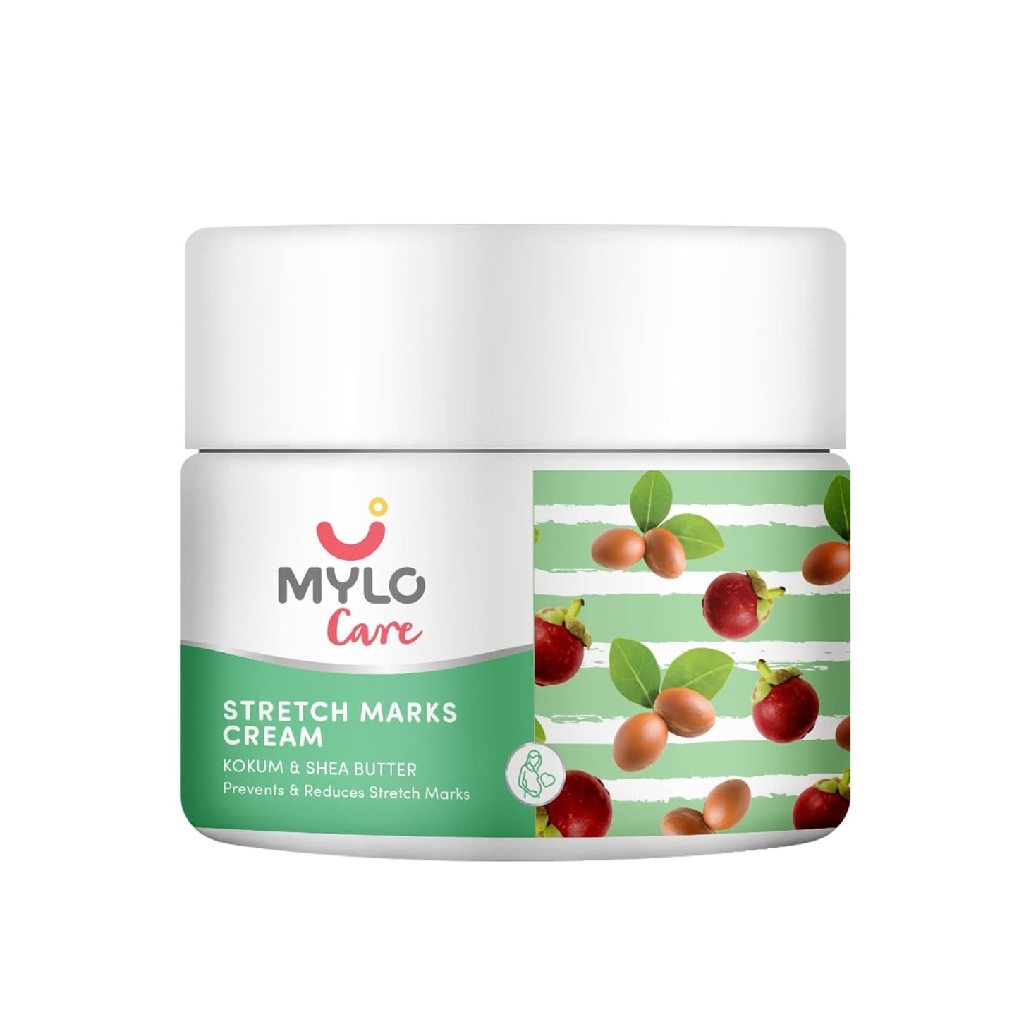 Mylo Care Stretch Marks Cream for Pregnancy with the Goodness of Shea Butter, Saffron, Kokum Butter and Aloe Vera, Australia Certified Toxin Free, No Mineral Oils - 100ml