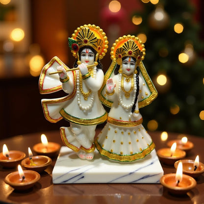 UNOVATE Radha Krishna Idol for Gift, Home Decor | Radha Krishna Statue