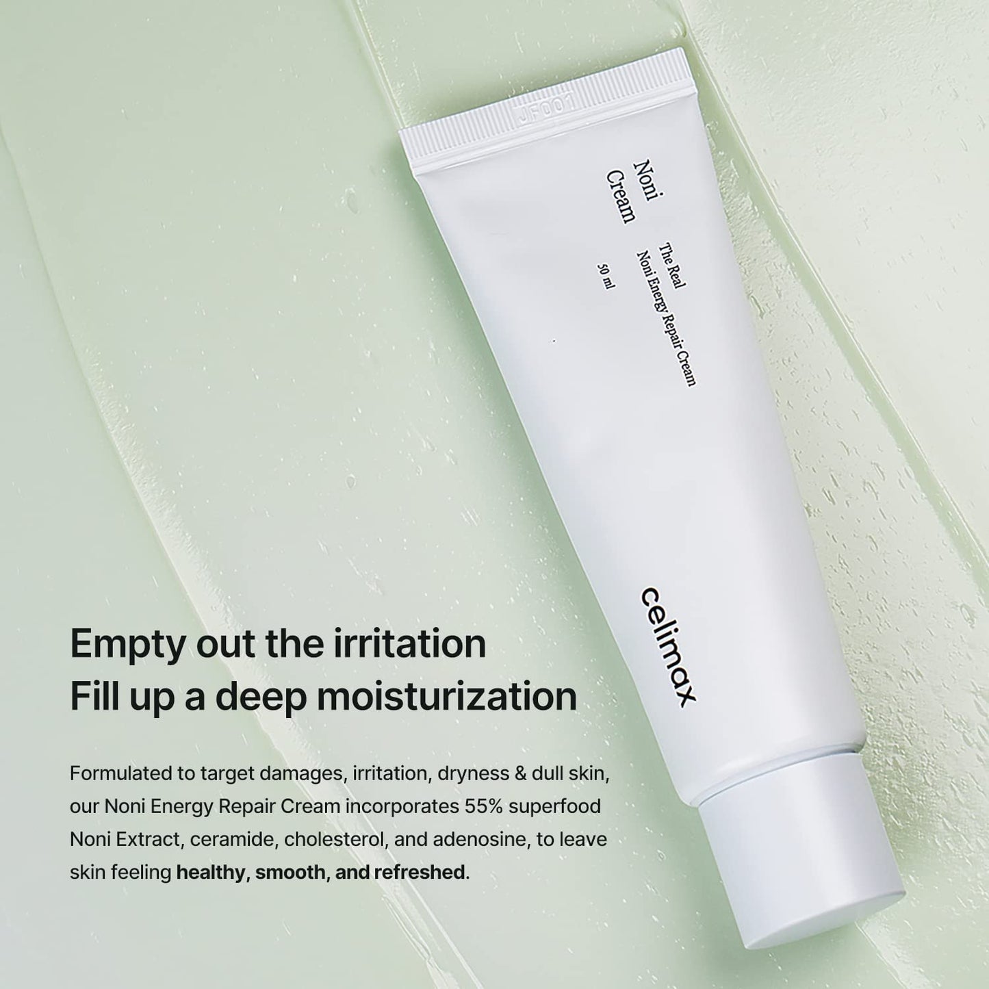 Celimax The Real Noni Energy Repair Cream (50ml) with 55% Noni Extract & Ceramides | Moisturizing, Soothing, Hydrating, Anti Aging, Brightening, For Wrinkle & Fine Line, Skin Repair For Sensitive Dry Oily Skin