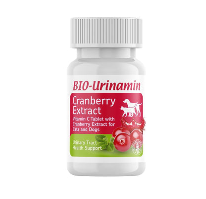Bio PetActive Bio Urinamin Cranberry Extract Vitamin C Tablet with Cranberry Extract for Cats and Dogs(20 Tablets)