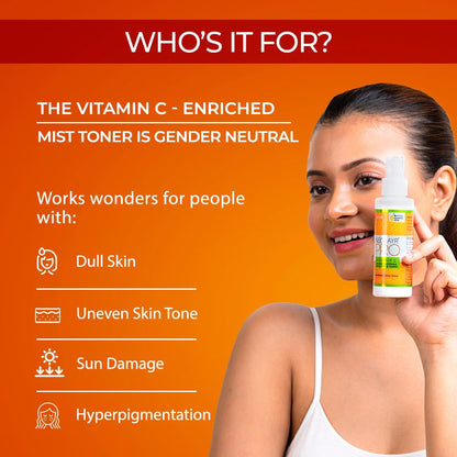 NEOLAYR PRO VITAMIN C SKIN BRIGHTENING FACE MIST & TONER 100 ML I Restores pH balance I Protects from sun damage I Brightens Dull Skin I Tightens Pores