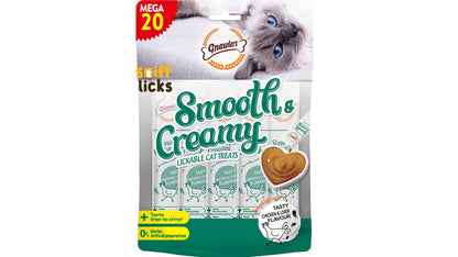 Gnawlers Lickable Wet Creamy Cat Treats with Tasty Chicken & Liver Flavour for Adult & Senior Cats, Healthy Cat Treat (Pack of 1x300g). Sold by Sniff N Licks