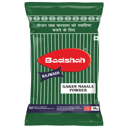 Badshah Rajwadi Garam Masala Powder / Blended Spices Mix / for Healthy Delicious & Flavourful / Hygienically Packed / No Preservatives / 1 Kg (Pack of 1) / Indian Spice