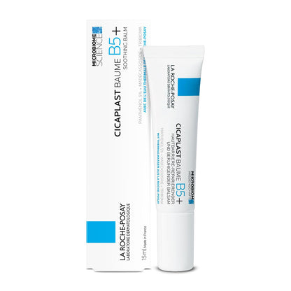 La Roche-Posay Cicaplast Baume B5+ tube and packaging on a white background