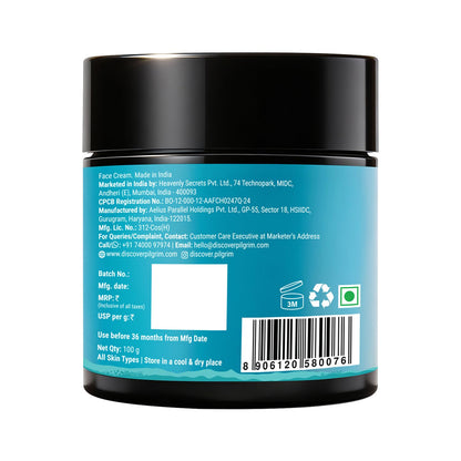 PILGRIM Korean White Lotus Face Cream with SPF 50 | White Lotus Day cream for women daily use | Face cream for dry skin, sensitive skin & oily skin | For Women and Men | 100g