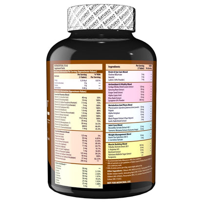 Naturyz Men's Sport Advanced Daily Immunity Supplement Specialized Multivitamin Tablet -Pack of 60 count