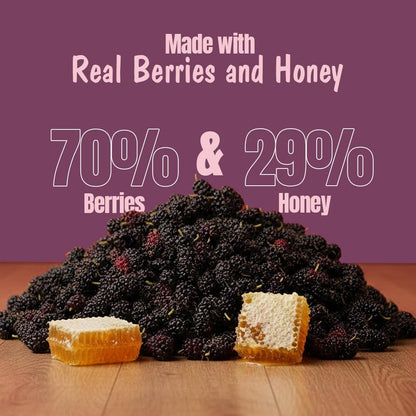 Eatopia Mulberry Honey Jam, 70% Berries, Pack of 1 (240g)