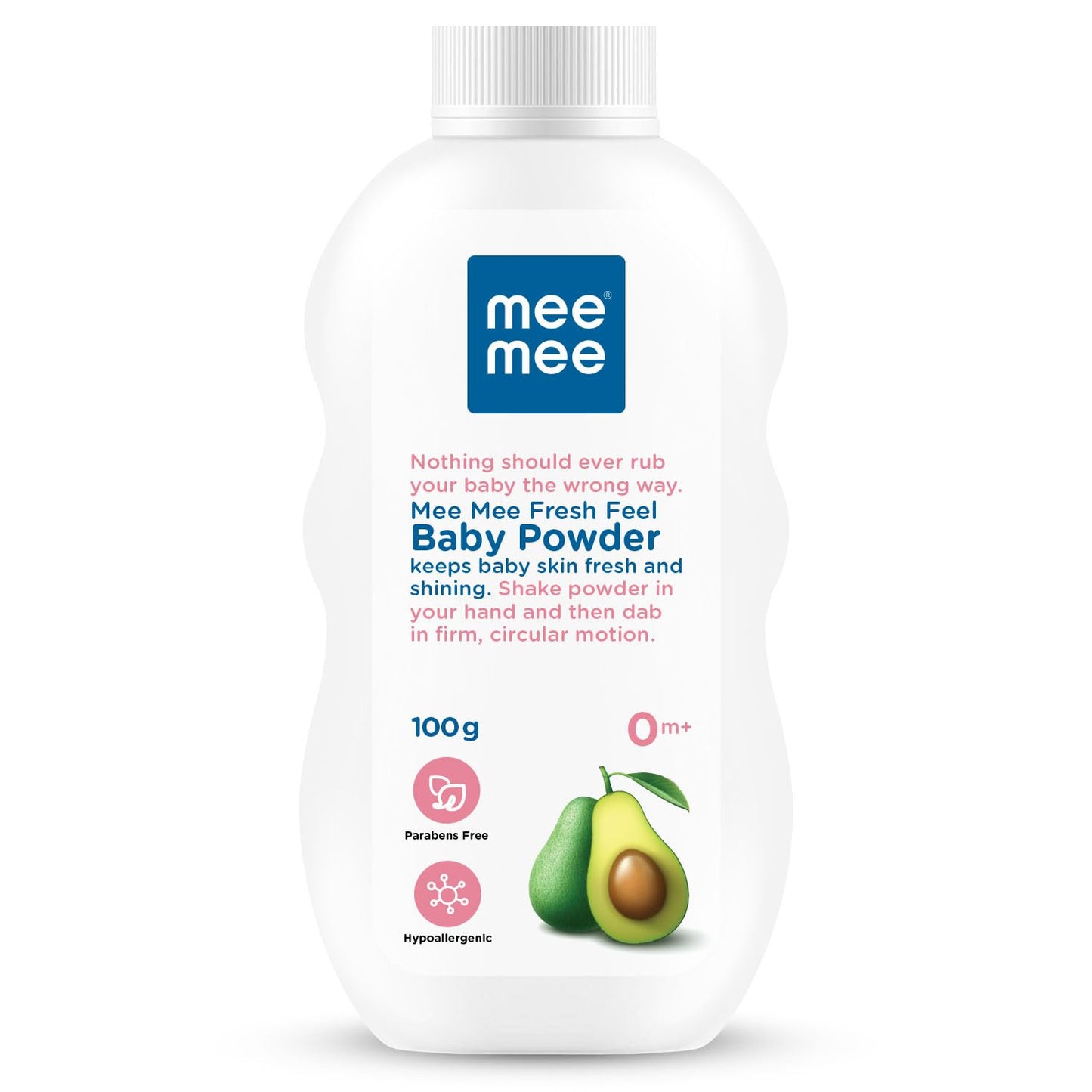 Mee Mee Fresh Feel Baby Powder, 100 G, White (MM-1280 100G)