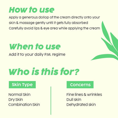 PLIX - THE PLANT FIX Pomegranate 1% Retinol & 1% Bakuchi Oil Anti Ageing Night Cream | Reduces Fine Line & Wrinkles | For Men & Women | 50 G