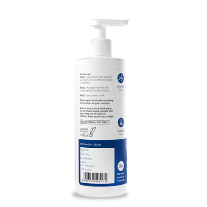 Be Bodywise 2.5% Benzoyl Peroxide Body Wash | Fights Severe Back & Body Acne | Kills Acne Bacteria, Unclogs Pores & Prevents Breakouts | With Aloe Vera & Glycerin | Dermatologist-Tested | 250ml