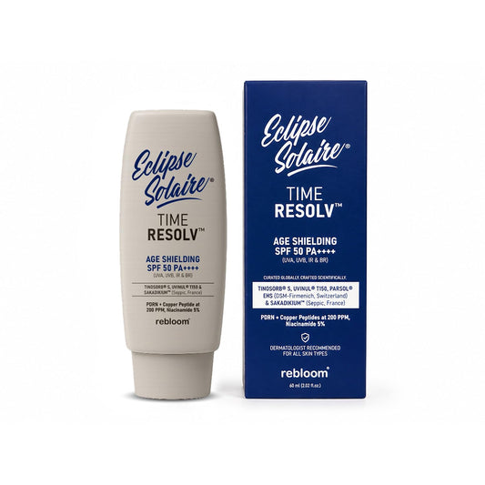 Eclipse Solaire TimeResolv Age Sheilding SPF 50 PA++++ (UVA, UVB, IR & BR) | No white cast | Non-greasy | All Skin Types 60ml