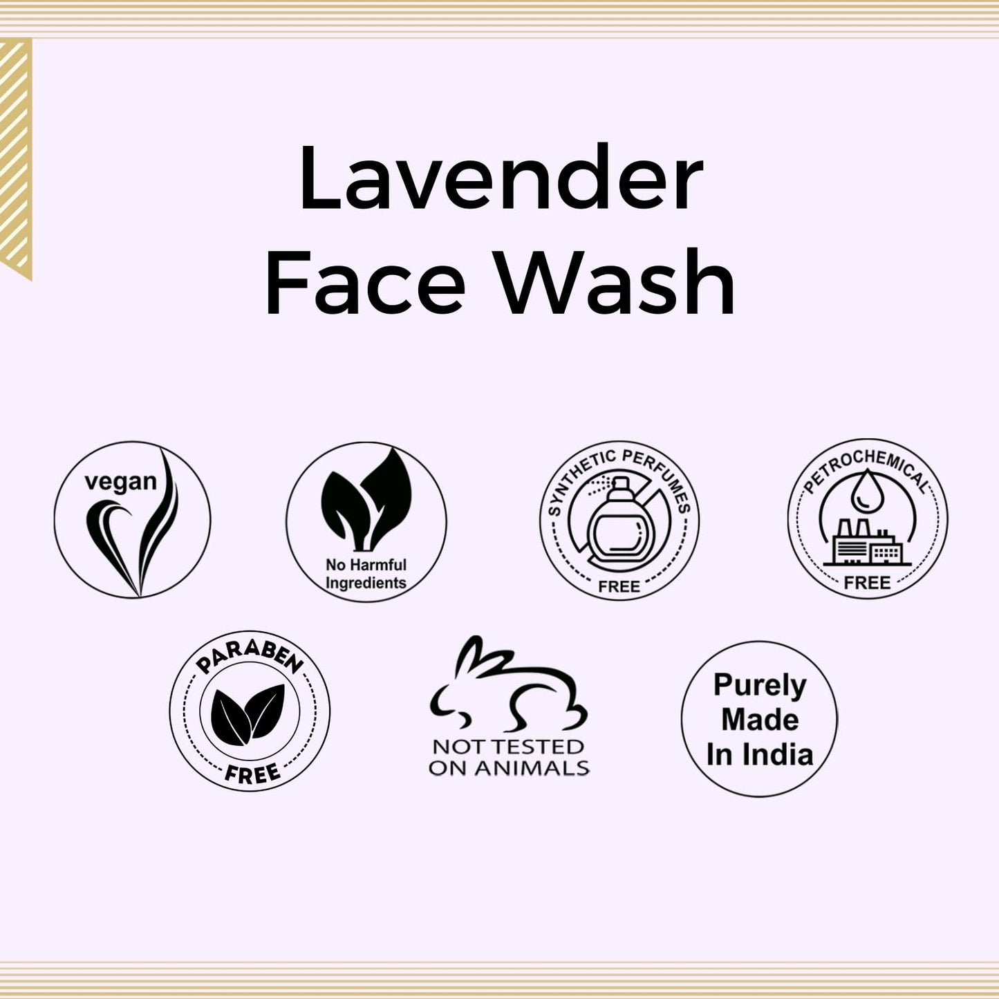 Aroma Treasures Lavender Face Wash for Men & Women | Gentle Daily Cleanser with Neroli, Rosewood & Petitgrain Oils | Acne Control, Oil Balance & Refreshing Glow Facewash – 100ml