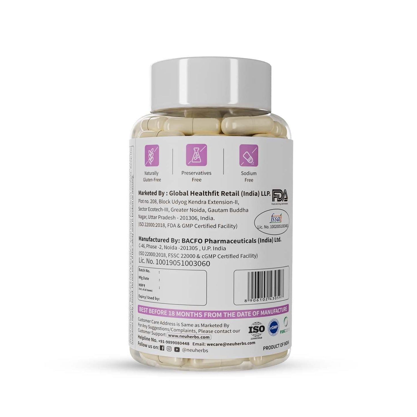 Neuherbs Milk Thistle - 60 Capsules| Liver detox supplement With 800 Mg Of Silymarin | Supports Healthy & Strong Liver
