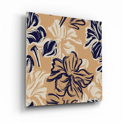 Printed MDF Wall Painting|Home Decor for Living Room, Bedroom, Office, Study (10x10inch) - Floral Print Botanical Tropical Abstract