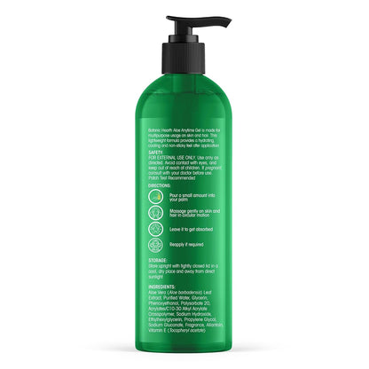 Botanic Hearth Aloe Vera Gel for Face, Skin & Hair – 250ml - 100% Natural, Sunburn Relief, Skin Calming, Deep Hydration & Repair with Aloevera, Non-Greasy, Moisturizing Formula for Men & Women