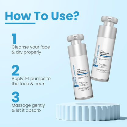 FCL Skin Brightening Complex Cream, Improves Skin Texture, Hyaluronic Acid, Alpha Arbutin, Deeply Hydrates & Moisturizes For All Skin Types - 30ml