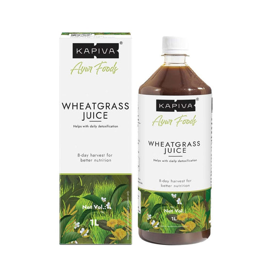 Kapiva Wheatgrass Juice 1L - Help's to Detoxify the Liver, Cleanse the Digestive System, Boost Metabolism & Purify Blood