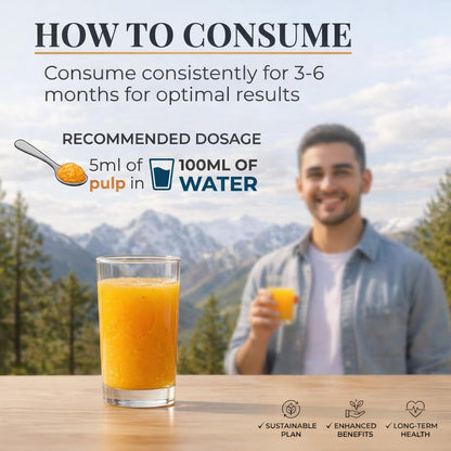Simply Earth Sea Buckthorn Pulp Liquid Concentrate, Natural Fruit Juice | Omega 3-6-7-9 & Vitamin C, for Immunity, Skin & Heart Health - 300ML (Pack of 1)