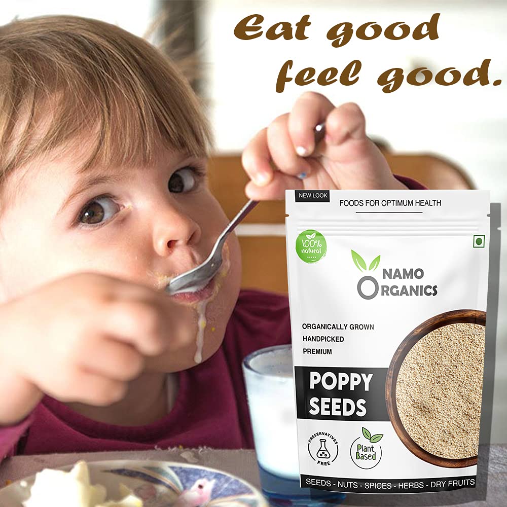 Namo Organic - Original White Posto Poppy Seeds - 150gm - Unadulterated Khus Khus | khas khas | 100% Pure | Raw and Unprocessed | Direct From Farmers