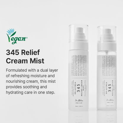 Dr.Althea 345 Relief Cream Mist | Hydrating Facial Mist with Rice Extract | Soothing Care for Sensitive Skin | Vegan Korean Skincare, 100ml