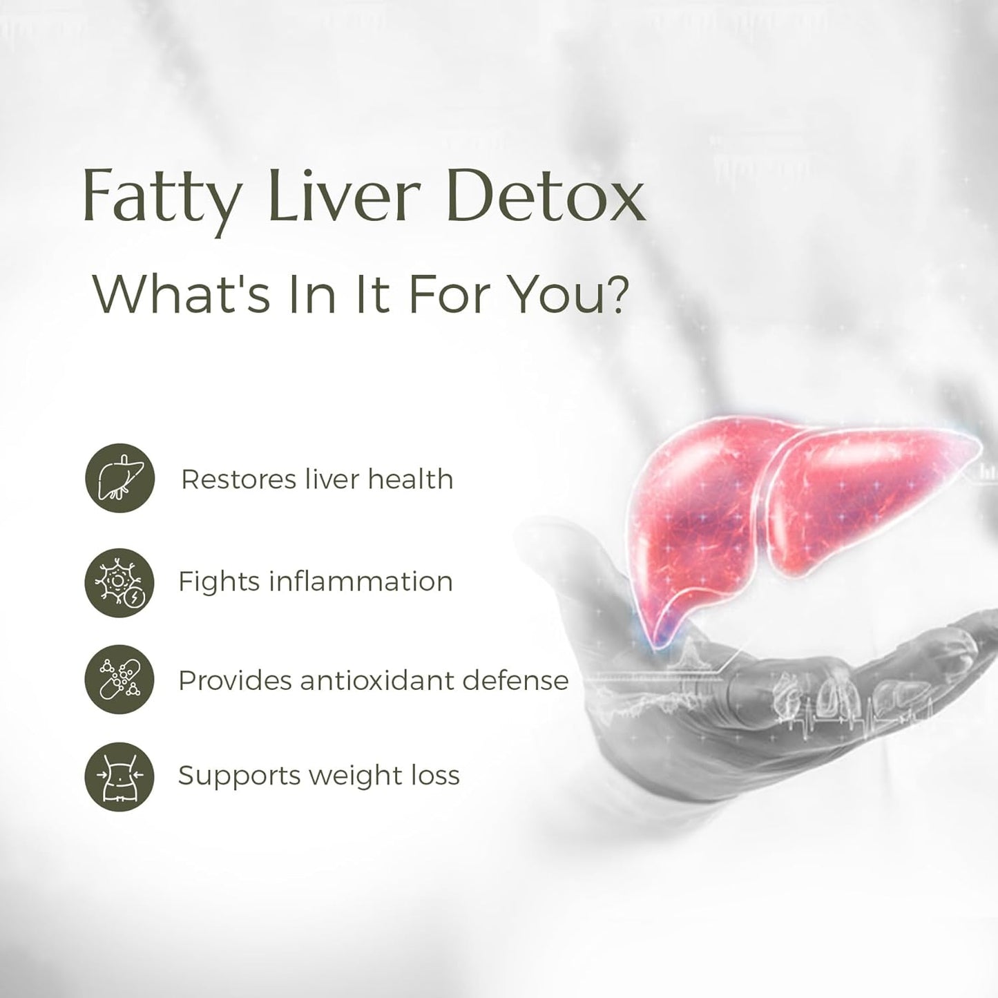 B'spoke Fatty Liver Detox | High Potency Formula for Cellular Detox & Liver Vitality | Enriched with Silymarin (Milk Thistle), Curcumin & Antioxidants | 60 Veggie Capsules