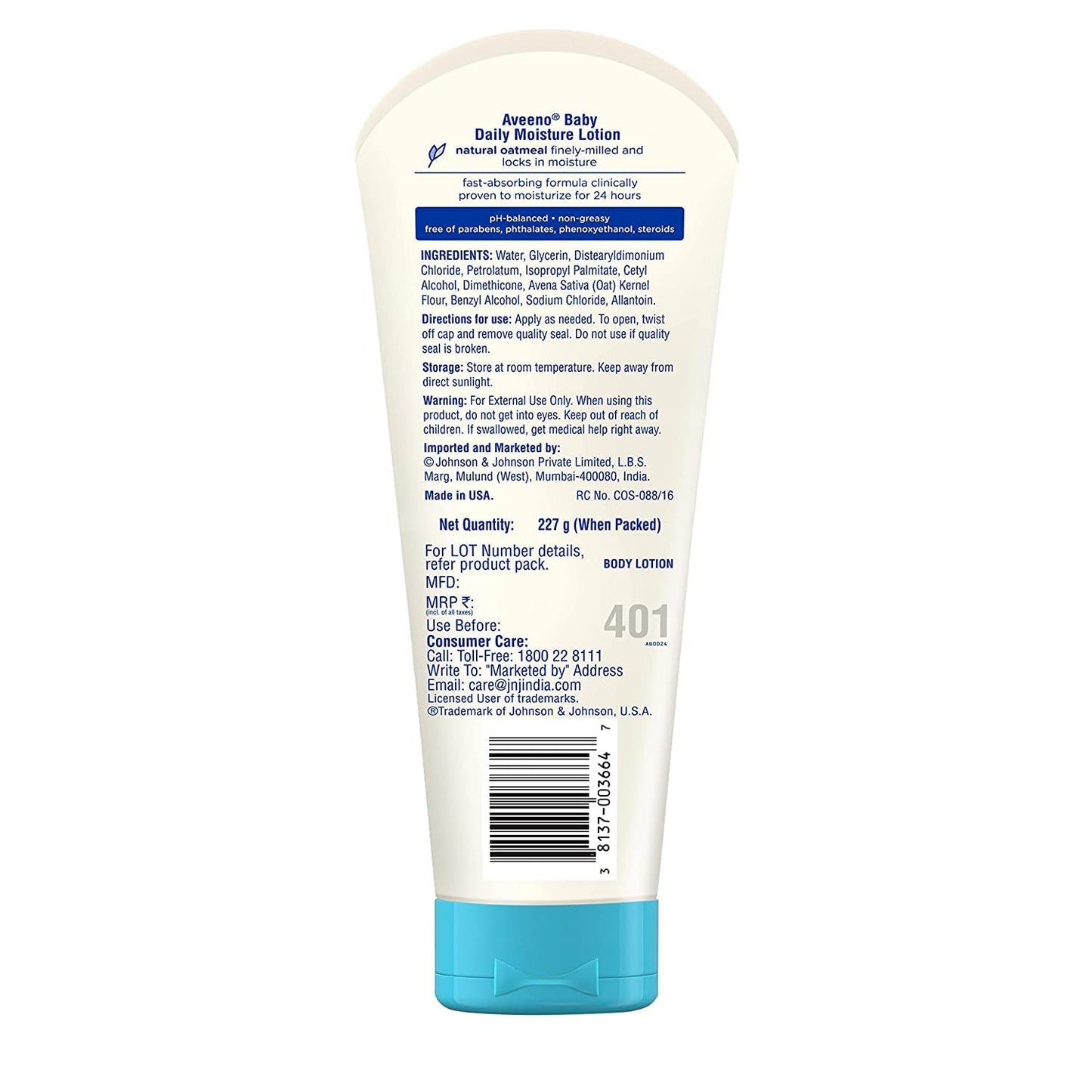 Aveeno Baby Daily Moisturising Lotion, 227g (8 oz.)