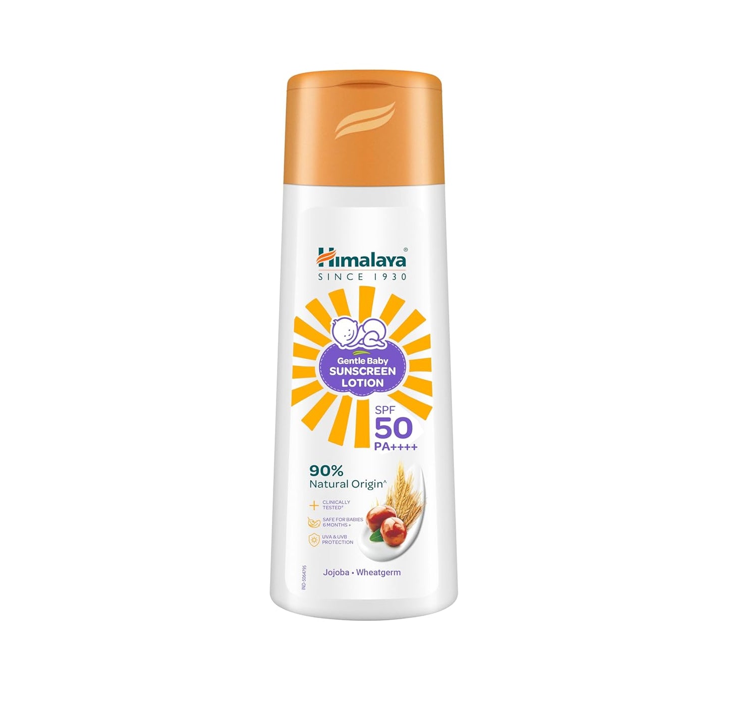 Himalaya Gentle Baby Sunscreen Lotion 100ml | SPF 50 PA++++ | UVA & UVB Broad Spectrum Protection For All Skin Types | With Jojoba Oil & Vitamin E | Non-Greasy, No White Cast|