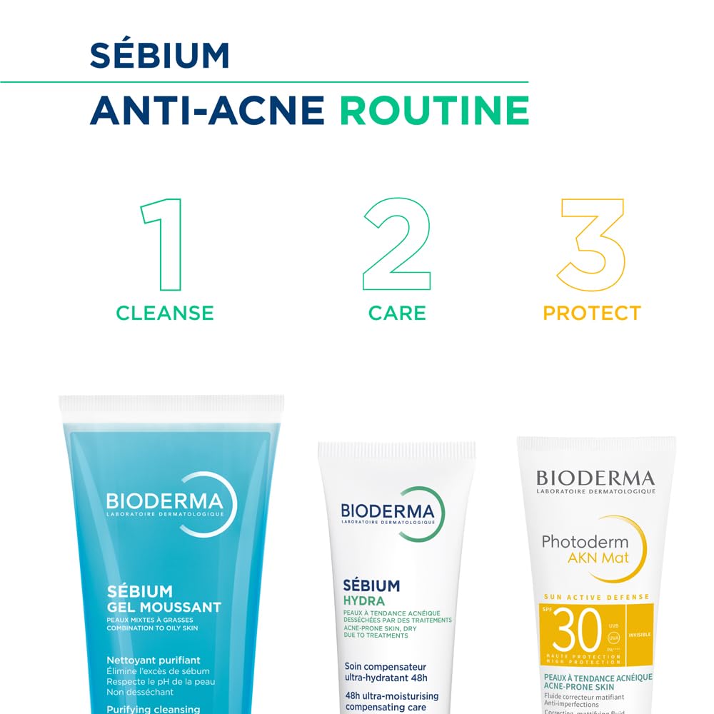 Bioderma Moisturizer for Acne, Redness (Oily Skin) 40ml