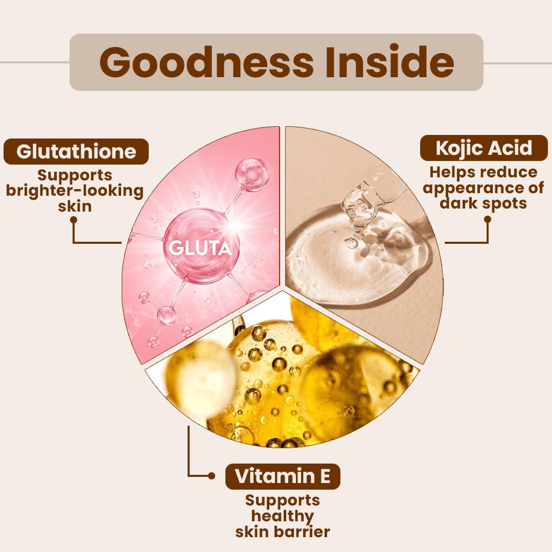 Glamveda Glutathione 24k Gold Face Wash Lightens skin tone, Dark spots & Hyperpigmentation | Glow Booster | For All Skin Types | SLS & Paraben Free 100 ml