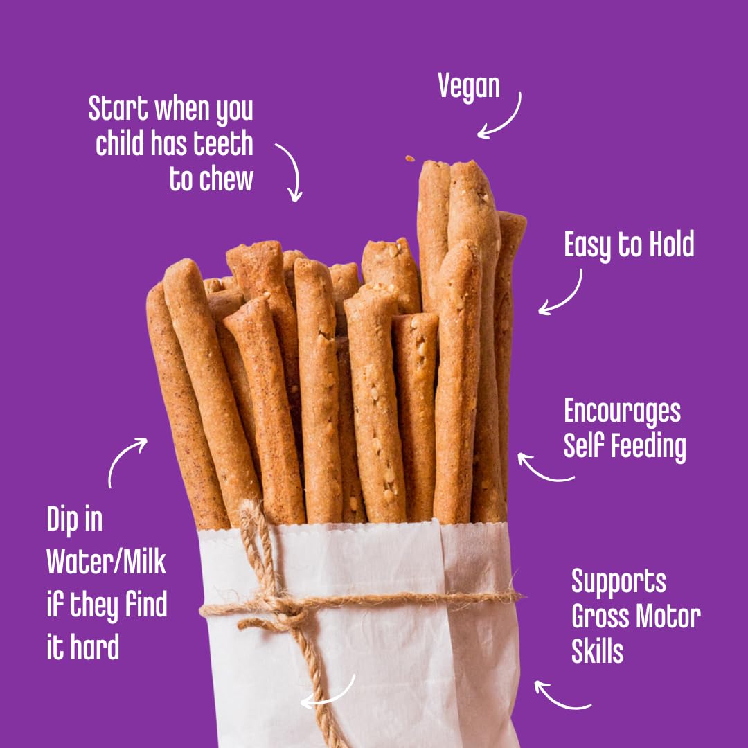 Early Foods - Millet & Sesame Teething Sticks 150 gms | Food Teether